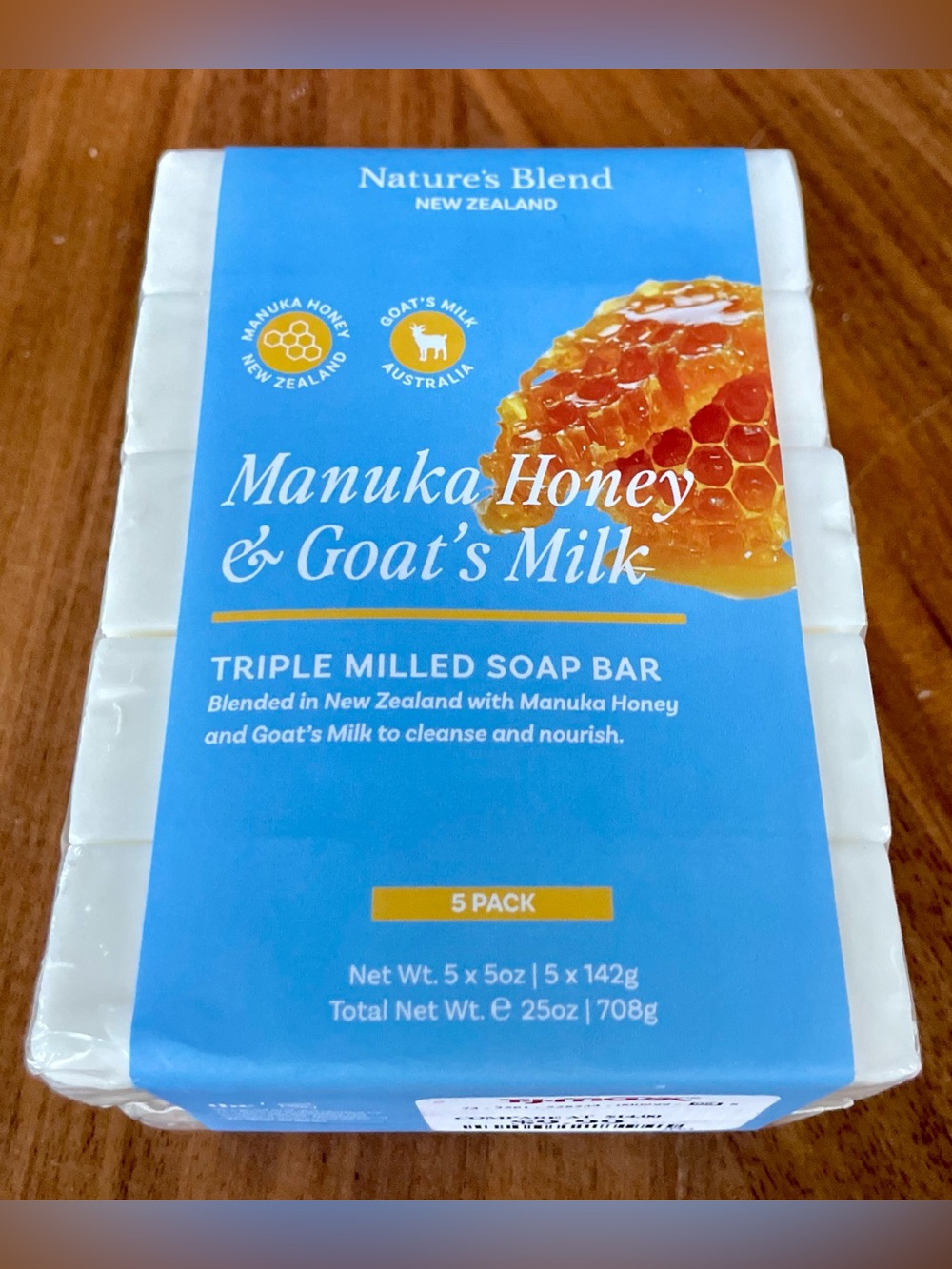 5 x 5 oz Nature’s Blend Manuka Goat Milk Soap Bars